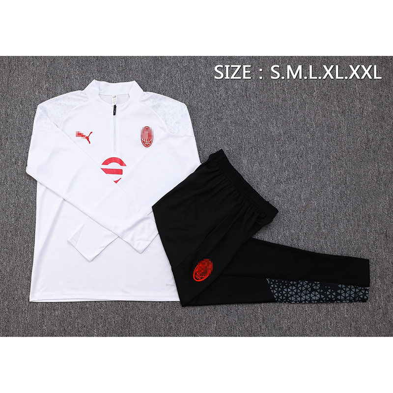 Sudadera Entrenamiento AC Milan 2023/2024 Kit Blanco